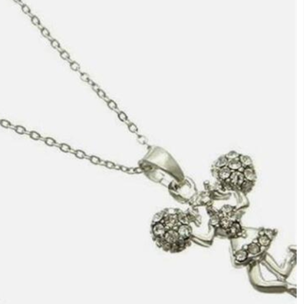 Crystal Cheerleading Necklace Cheer Sport Mom